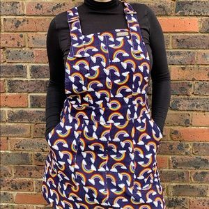 Run and Fly Over the Rainbow Corduroy Pinafore XL